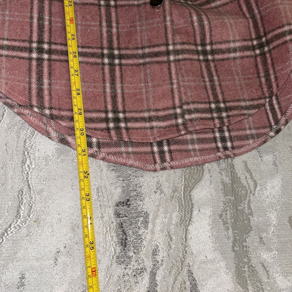 Chic Pink Plaid Utility Jacket - Picture 10 of 12